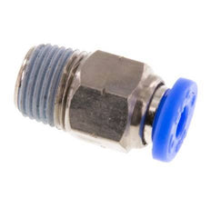 5/32'' x 1/8'' NPT Push-in Fitting with Male Threads Brass/PBT NBR [5 Pieces]