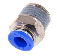 3/8'' x 1/2'' NPT Push-in Fitting with Male Threads Brass/PBT NBR [2 Pieces]