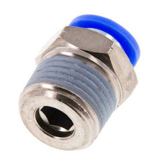 3/8'' x 1/2'' NPT Push-in Fitting with Male Threads Brass/PBT NBR [2 Pieces]