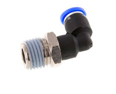 5/32'' x 1/4'' NPT 90deg Elbow Push-in Fitting with Male Threads Brass/PBT NBR Rotatable [2 Pieces]