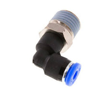 5/32'' x 1/4'' NPT 90deg Elbow Push-in Fitting with Male Threads Brass/PBT NBR Rotatable [2 Pieces]