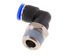 5/16'' x 3/8'' NPT 90deg Elbow Push-in Fitting with Male Threads Brass/PBT NBR Rotatable [2 Pieces]