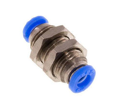 1/8'' Push-in Fitting Brass/PBT NBR Bulkhead [2 Pieces]