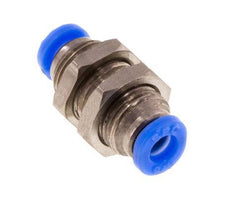 1/8'' Push-in Fitting Brass/PBT NBR Bulkhead [2 Pieces]