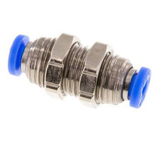 5/32'' Push-in Fitting Brass/PBT NBR Bulkhead [2 Pieces]