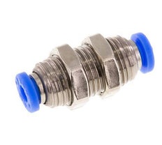 5/32'' Push-in Fitting Brass/PBT NBR Bulkhead [2 Pieces]