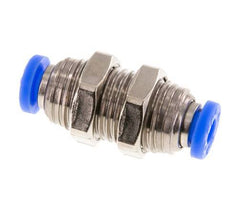 5/32'' Push-in Fitting Brass/PBT NBR Bulkhead [2 Pieces]