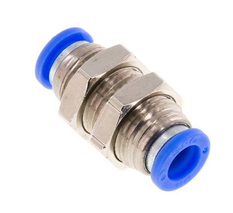 5/16'' Push-in Fitting Brass/PBT NBR Bulkhead [2 Pieces]