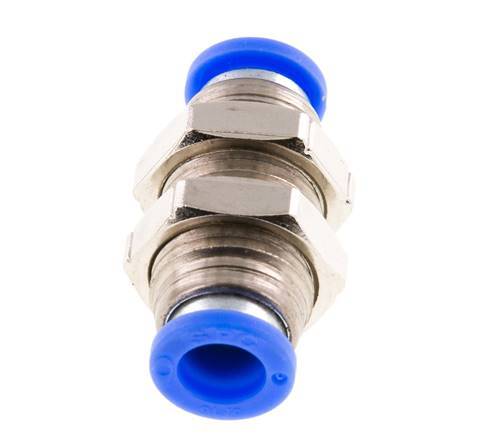 5/16'' Push-in Fitting Brass/PBT NBR Bulkhead [2 Pieces]