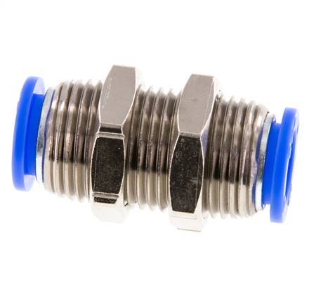 1/2'' Push-in Fitting Brass/PBT NBR Bulkhead