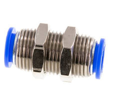 1/2'' Push-in Fitting Brass/PBT NBR Bulkhead