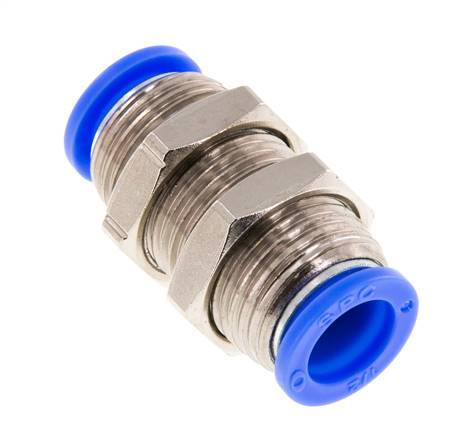 1/2'' Push-in Fitting Brass/PBT NBR Bulkhead