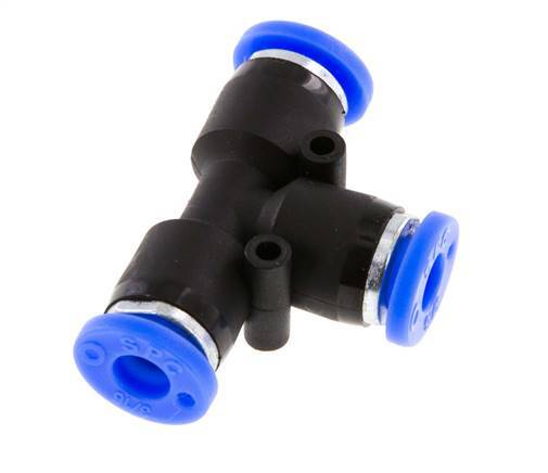 3/16'' Tee Push-in Fitting PBT NBR [2 Pieces]