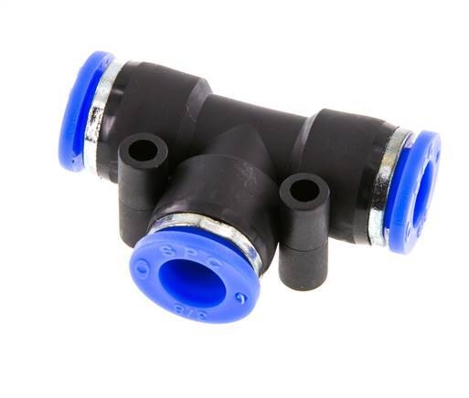 3/8'' Tee Push-in Fitting PBT NBR [2 Pieces]