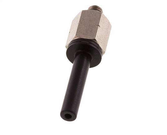 3/16'' x UNF 10-32 Plug-in Fitting Brass/PBT NBR [2 Pieces]