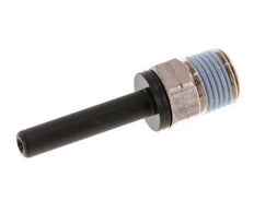 3/16'' x 1/8'' NPT Plug-in Fitting with Male Threads Brass/PBT NBR [2 Pieces]