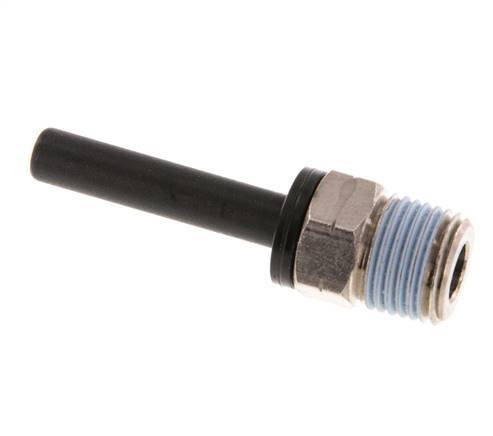 3/16'' x 1/8'' NPT Plug-in Fitting with Male Threads Brass/PBT NBR [2 Pieces]