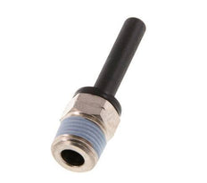 3/16'' x 1/8'' NPT Plug-in Fitting with Male Threads Brass/PBT NBR [2 Pieces]