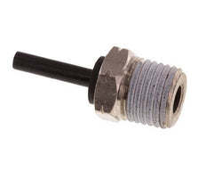 5/32'' x 1/4'' NPT Plug-in Fitting with Male Threads Brass/PBT NBR [2 Pieces]