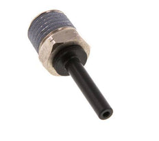 3/16'' x 1/4'' NPT Plug-in Fitting with Male Threads Brass/PBT NBR [2 Pieces]