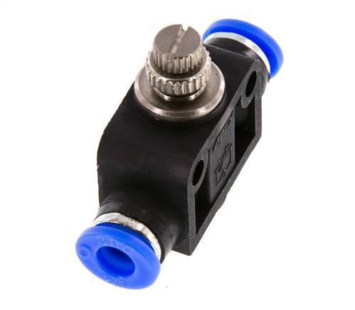 Flow Control Silencer Straight 1/4 inch (6.35 mm) Brass/PBT