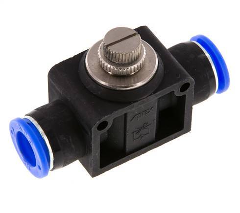 Flow Control Silencer Straight 1/2 inch (12.7 mm) Brass/PBT