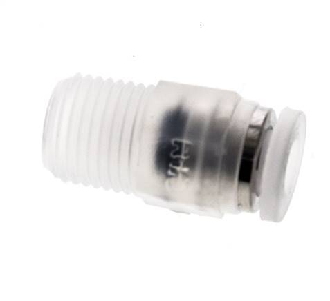 4mm x R1/8'' Push-in Fitting with Male Threads PA EPDM/PTFE