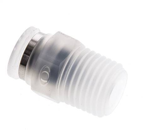 6mm x R1/4'' Push-in Fitting with Male Threads PA EPDM/PTFE