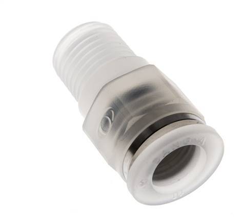 10mm x R1/4'' Push-in Fitting with Male Threads PA EPDM/PTFE