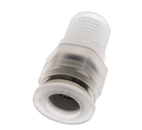 10mm x R1/4'' Push-in Fitting with Male Threads PA EPDM/PTFE