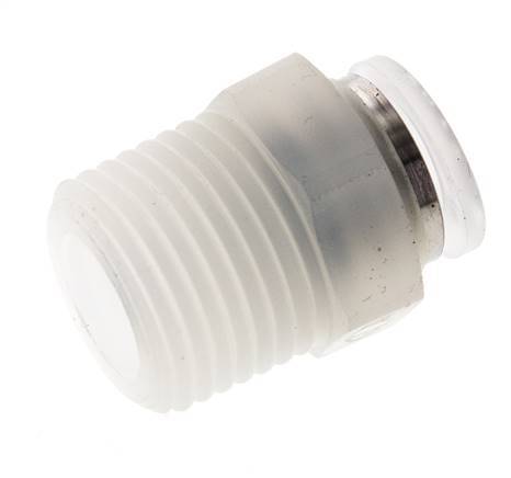 10mm x R1/2'' Push-in Fitting with Male Threads PA EPDM/PTFE
