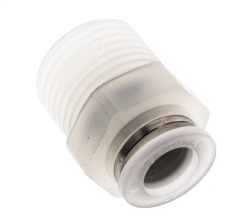 10mm x R1/2'' Push-in Fitting with Male Threads PA EPDM/PTFE