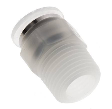 12mm x R1/2'' Push-in Fitting with Male Threads PA EPDM/PTFE