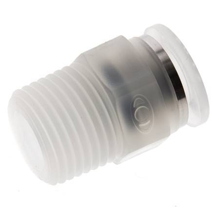 12mm x R1/2'' Push-in Fitting with Male Threads PA EPDM/PTFE