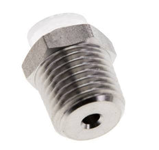 4mm x R1/4'' Push-in Fitting with Male Threads Stainless Steel/PA EPDM/PTFE