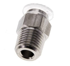8mm x R1/4'' Push-in Fitting with Male Threads Stainless Steel/PA EPDM/PTFE
