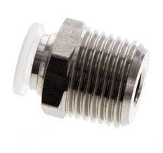10mm x R1/2'' Push-in Fitting with Male Threads Stainless Steel/PA EPDM/PTFE
