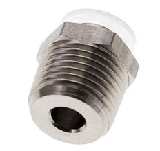 10mm x R1/2'' Push-in Fitting with Male Threads Stainless Steel/PA EPDM/PTFE