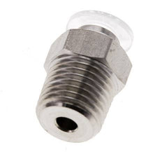 12mm x R1/2'' Push-in Fitting with Male Threads Stainless Steel/PA EPDM/PTFE