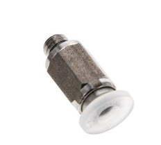 4mm x M 5 Push-in Fitting with Male Threads PA/Stainless Steel EPDM