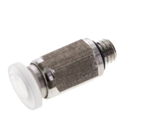 4mm x M 5 Push-in Fitting with Male Threads PA/Stainless Steel EPDM