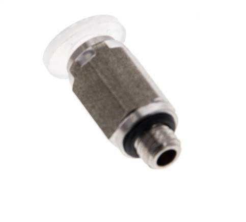 4mm x M 5 Push-in Fitting with Male Threads PA/Stainless Steel EPDM