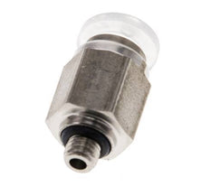 6mm x M 5 Push-in Fitting with Male Threads PA/Stainless Steel EPDM