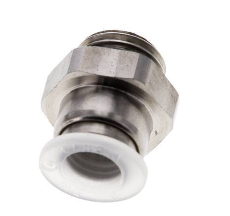 8mm x G1/4'' Push-in Fitting with Male Threads PA/Stainless Steel EPDM