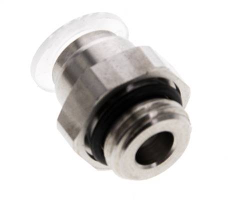 8mm x G1/4'' Push-in Fitting with Male Threads PA/Stainless Steel EPDM