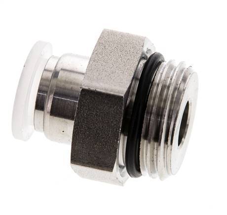 10mm x G1/2'' Push-in Fitting with Male Threads PA/Stainless Steel EPDM