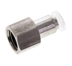 4mm x G1/8'' Push-in Fitting with Female Threads Stainless Steel/PA EPDM/PTFE