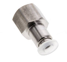 4mm x G1/8'' Push-in Fitting with Female Threads Stainless Steel/PA EPDM/PTFE