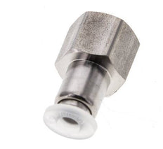 4mm x G1/8'' Push-in Fitting with Female Threads Stainless Steel/PA EPDM/PTFE