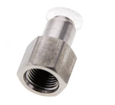 4mm x G1/8'' Push-in Fitting with Female Threads Stainless Steel/PA EPDM/PTFE